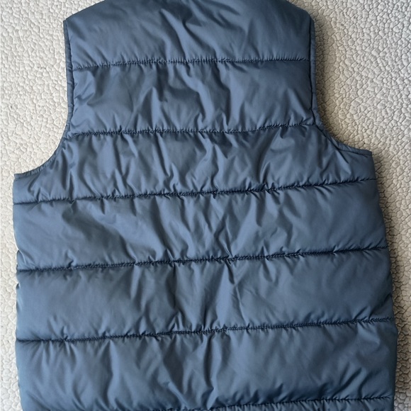 Gap Mens Puffer Vest XS Light Blue Full Zip Polyester Jacket Sleeveless - Picture 5 of 9